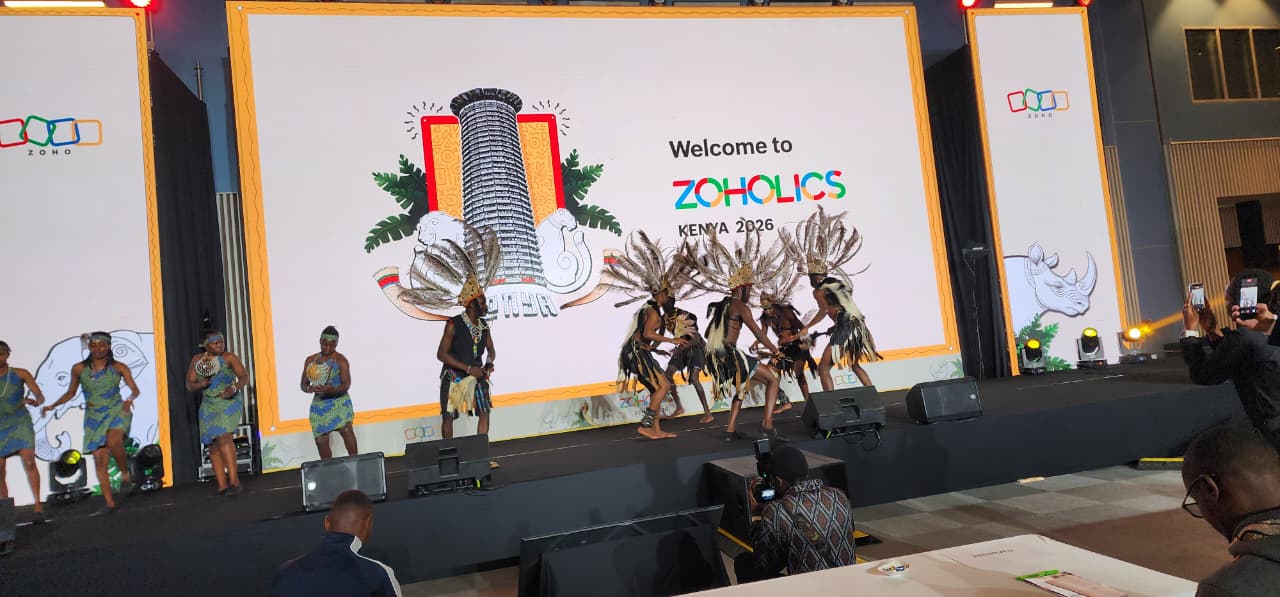 Cultural welcome ceremony on stage at the opening of Zoholics Kenya 2026 in Nairobi
